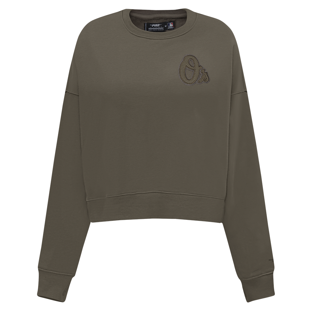 SUDADERA DE CUELLO REDONDO MLB BALTIMORE ORIOLES NEUTRAL PARA MUJER