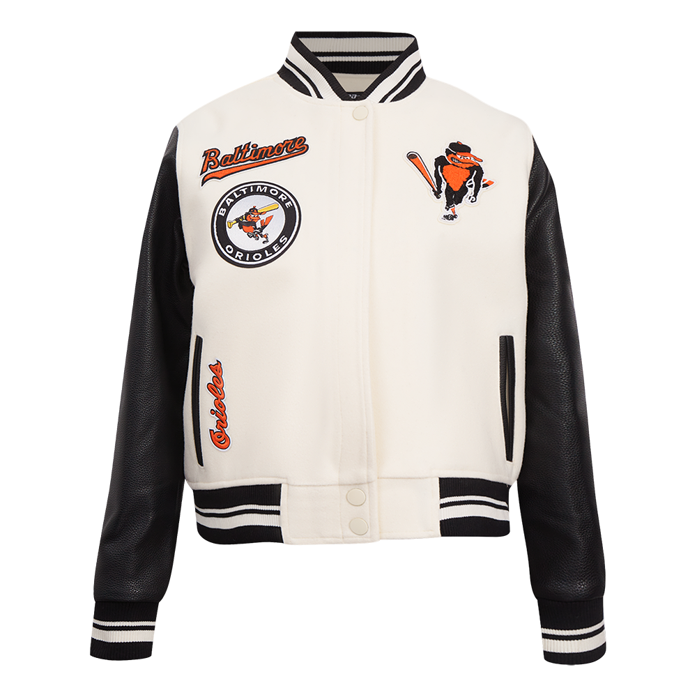 CHAMARRA UNIVERSITARIA MLB BALTIMORE ORIOLES RETRO CLASSICS PARA MUJER