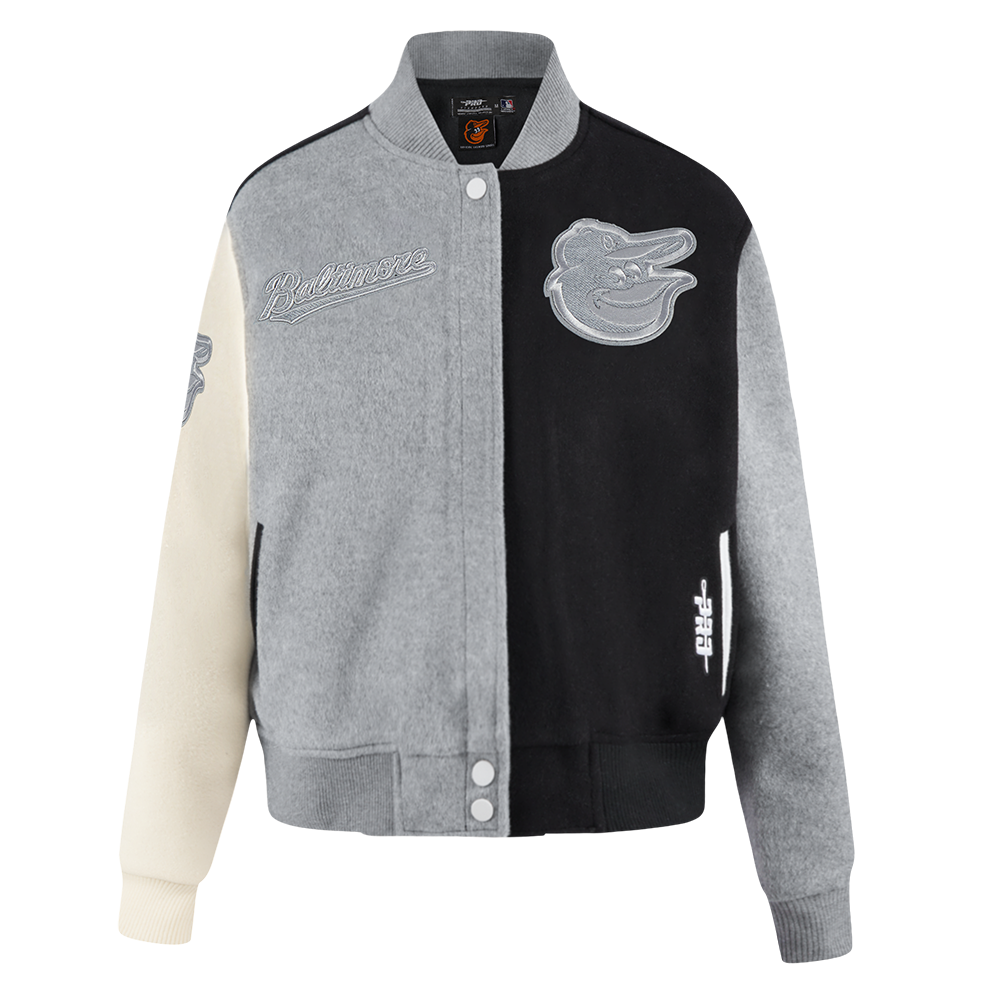 CHAMARRA UNIVERSITARIA MLB BALTIMORE ORIOLES REVERSE FRENCH TERRY PARA MUJER