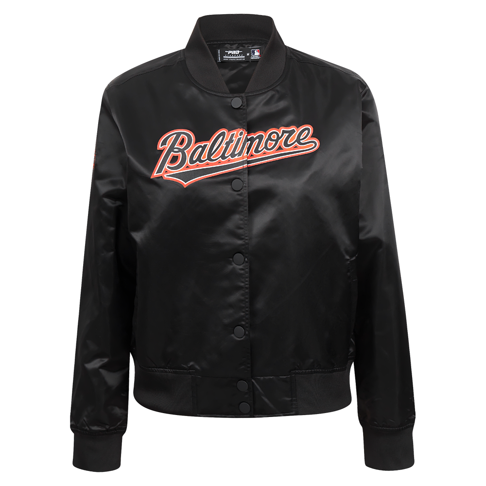 CHAMARRA DE SATÍN MLB BALTIMORE ORIOLES CLASSIC CHENILLE PARA MUJER