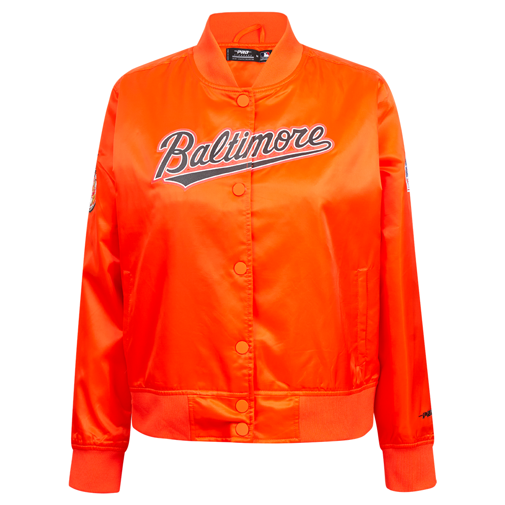 CHAMARRA DE SATÍN MLB BALTIMORE ORIOLES CLASSIC CHENILLE PARA MUJER