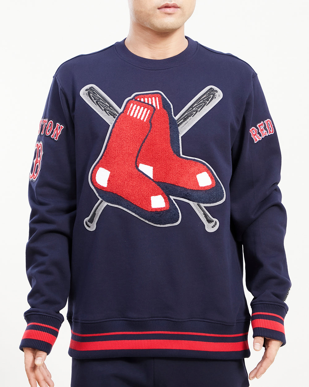 SUDADERA DE CUELLO REDONDO MLB BOSTON RED SOX MASH UP