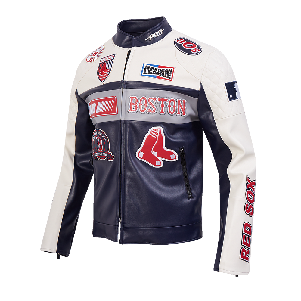 CHAMARRA DE PIEL MLB BOSTON RED SOX MOTO JACKET