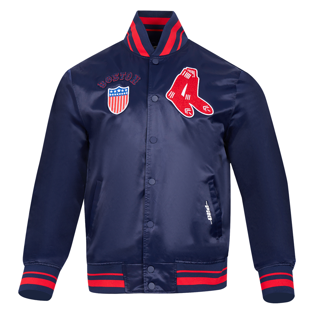 CHAMARRA DE SATÍN MLB BOSTON RED SOX RETRO CLASSICS