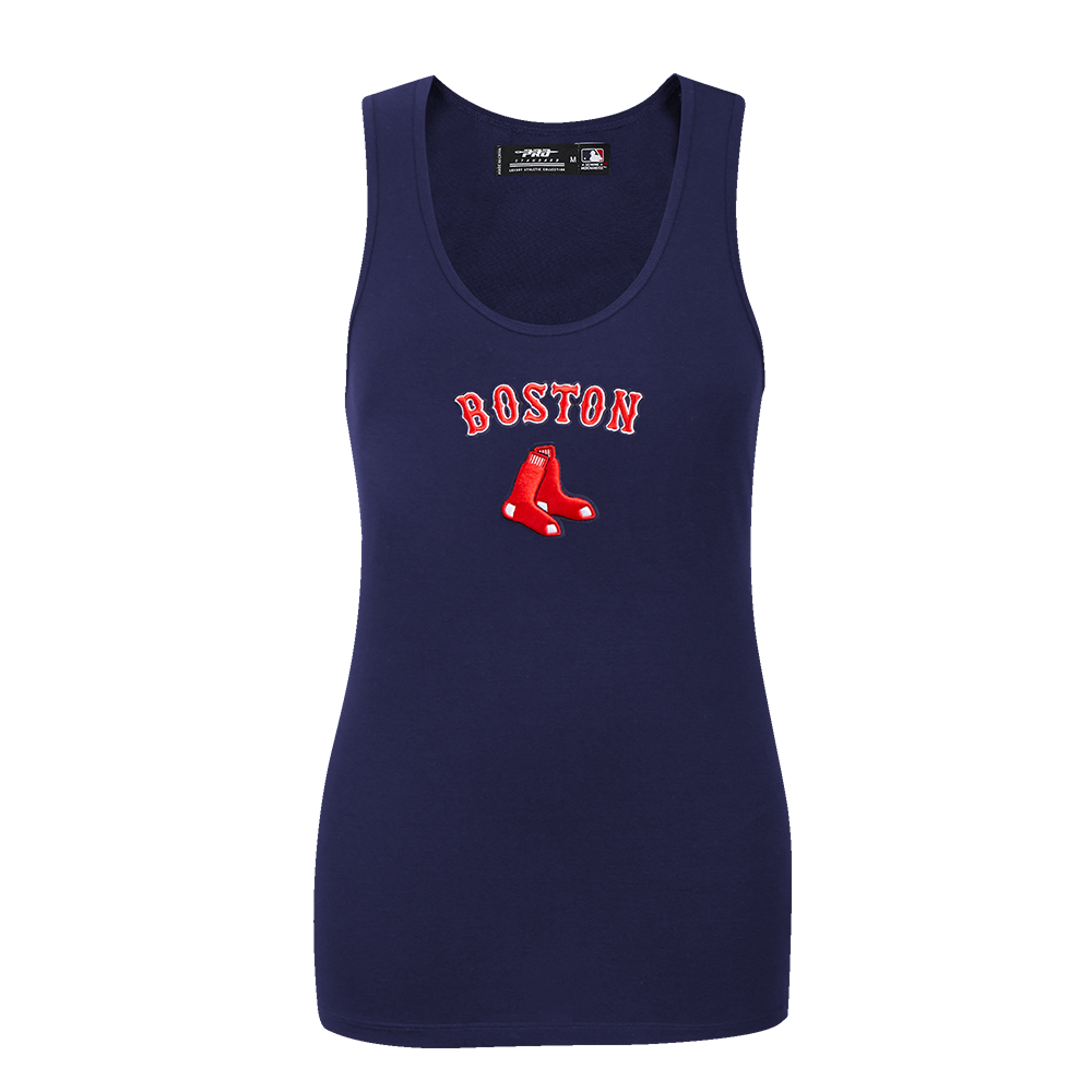 SIN MANGAS DE CORTE RELAJADO MLB BOSTON RED SOX CLASSIC CHENILLE PARA MUJER