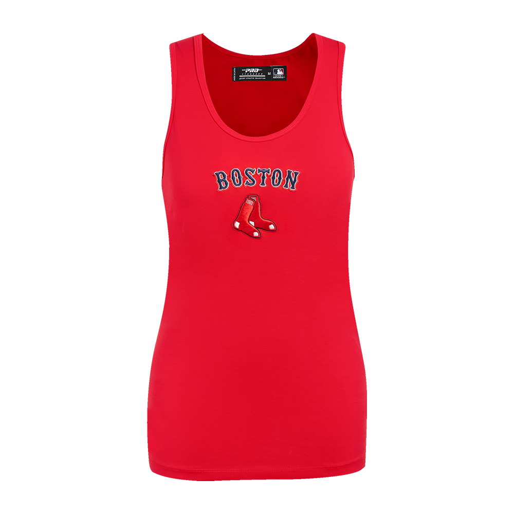 SIN MANGAS DE CORTE RELAJADO MLB BOSTON RED SOX CLASSIC CHENILLE PARA MUJER