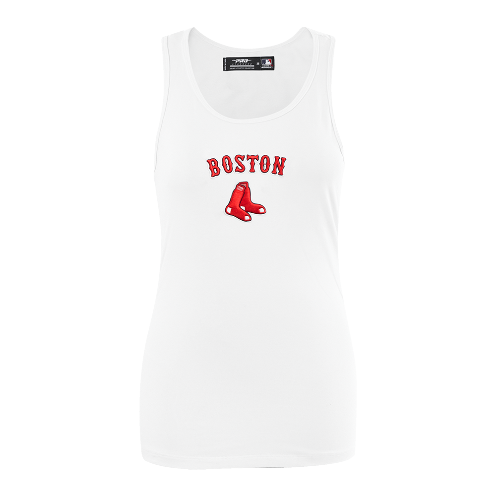 SIN MANGAS DE CORTE RELAJADO MLB BOSTON RED SOX CLASSIC CHENILLE PARA MUJER