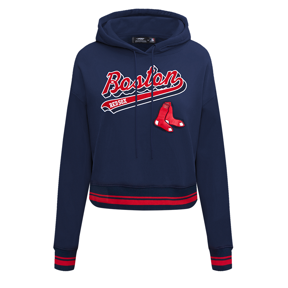 SUDADERA CON GORRO MLB BOSTON RED SOX SCRIPT TAIL PARA MUJER