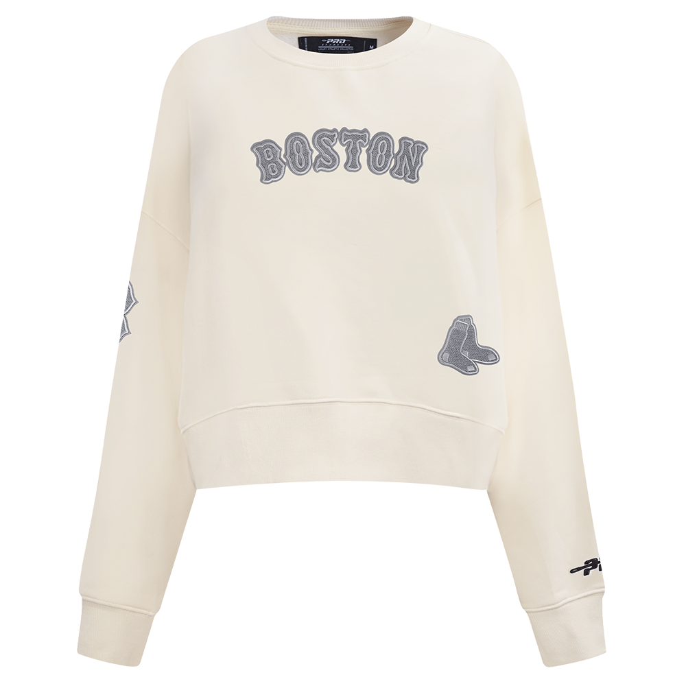 SUDADERA DE CUELLO REDONDO MLB BOSTON RED SOX REVERSE FRENCH TERRY PARA MUJER