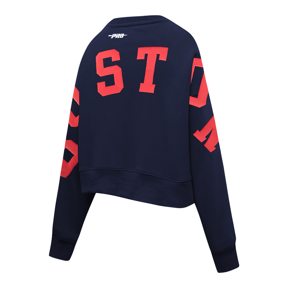 SUDADERA DE CUELLO REDONDO MLB BOSTON RED SOX WINGSPAN PARA MUJER