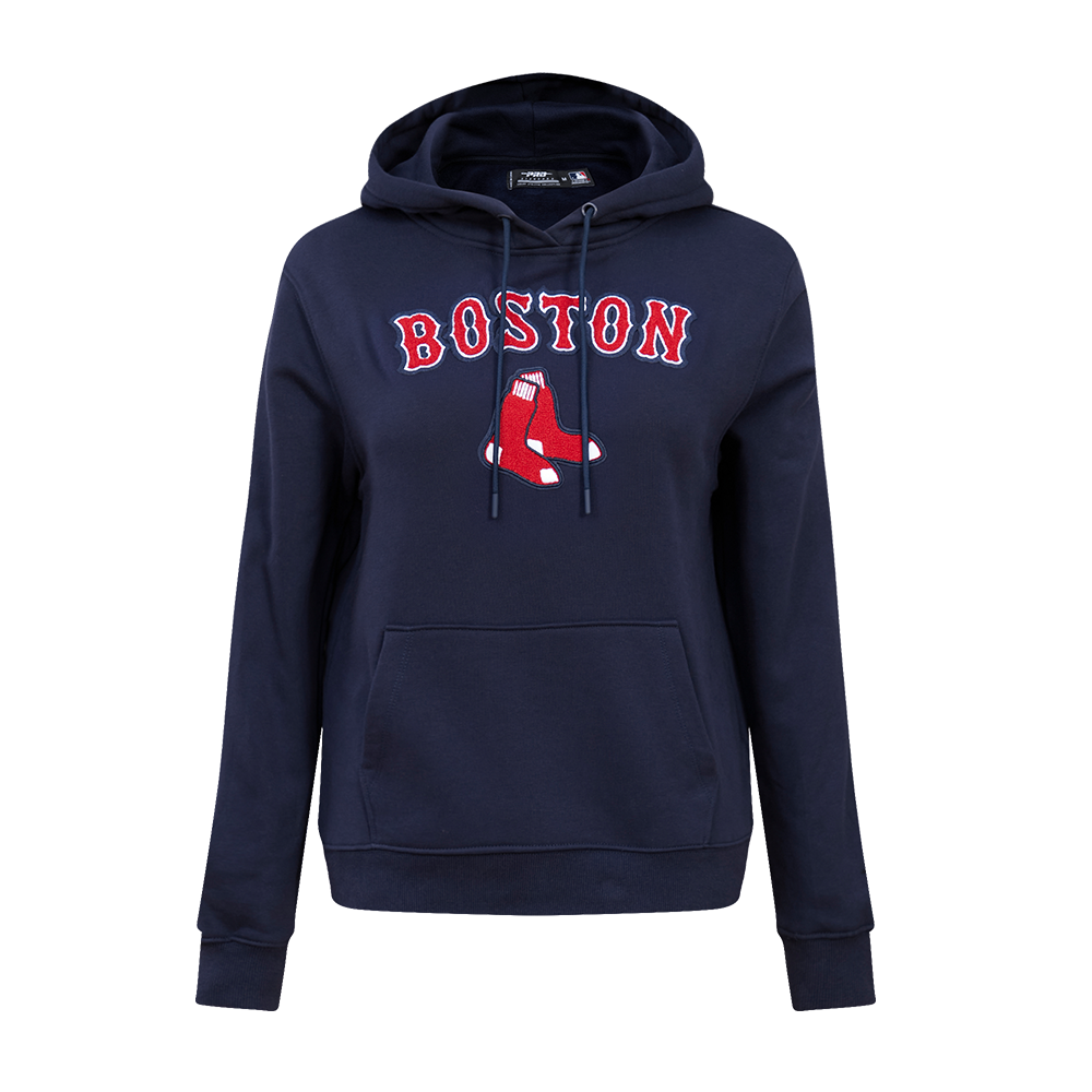 SUDADERA CON GORRO MLB BOSTON RED SOX CLASSIC ESSENTIALS PARA MUJER