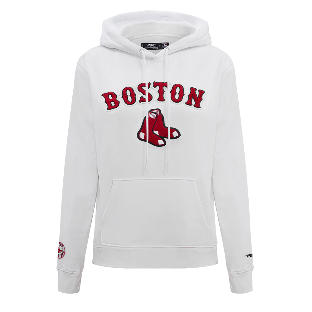 SUDADERA CON GORRO MLB BOSTON RED SOX CLASSIC ESSENTIALS PARA MUJER