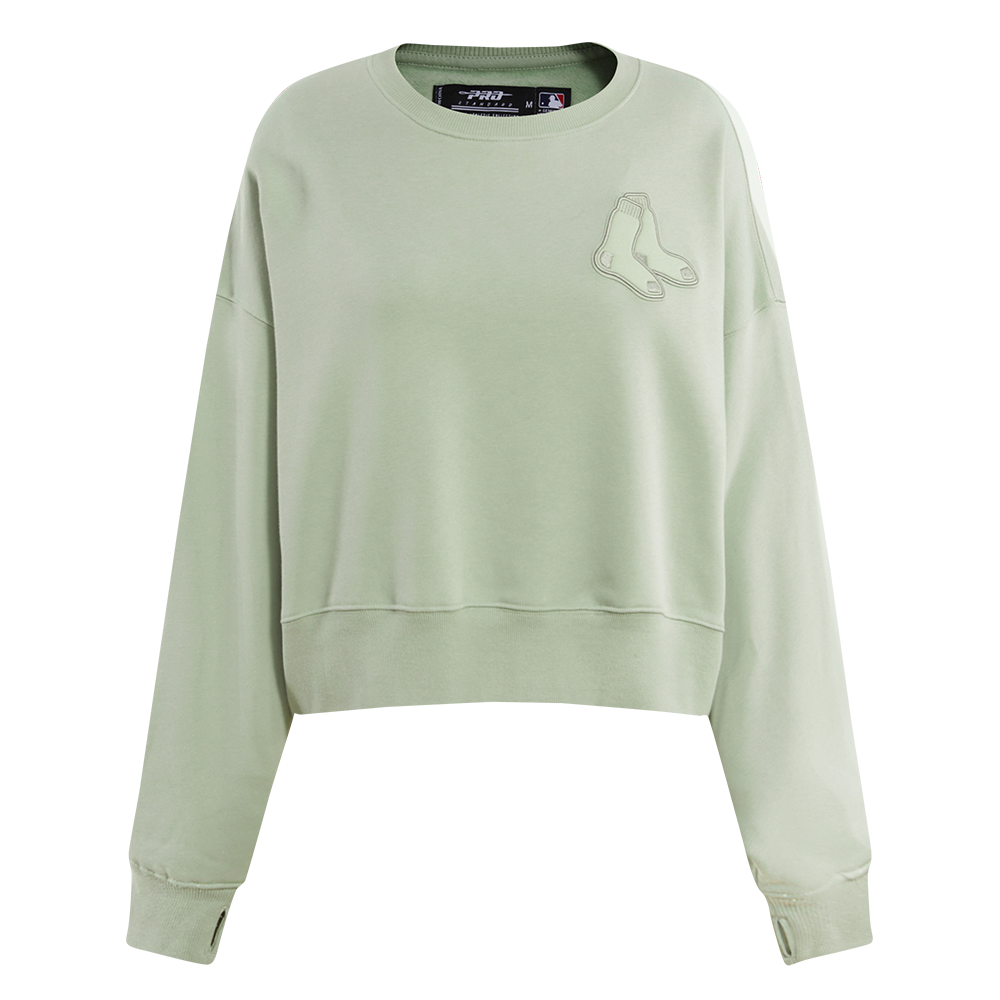 SUDADERA DE CUELLO REDONDO MLB BOSTON RED SOX NEUTRAL PARA MUJER