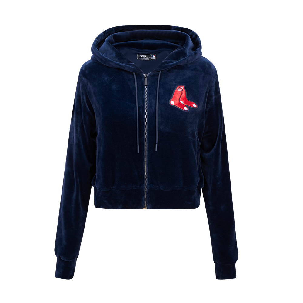 SUDADERA CON CIERRE MLB BOSTON RED SOX CLASSIC ESSENTIALS PARA MUJER