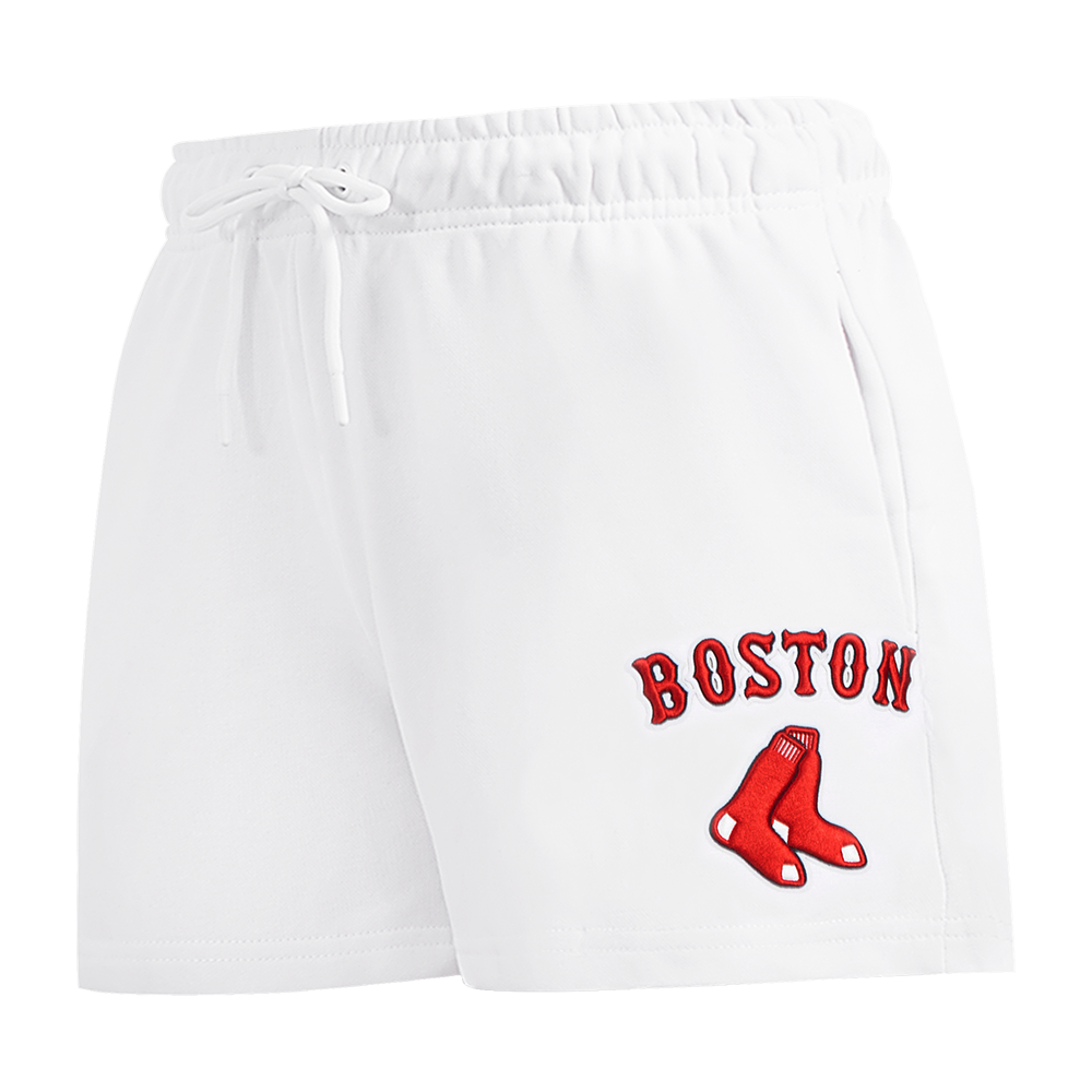 SHORTS DE ALGODÓN MLB BOSTON RED SOX CLASSIC CHENILLE PARA MUJER