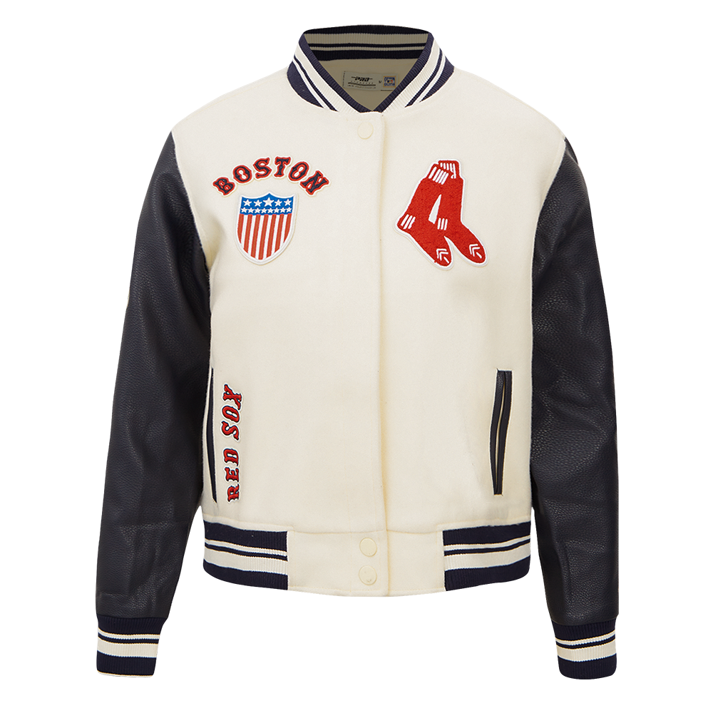 CHAMARRA UNIVERSITARIA MLB BOSTON RED SOX RETRO CLASSICS PARA MUJER