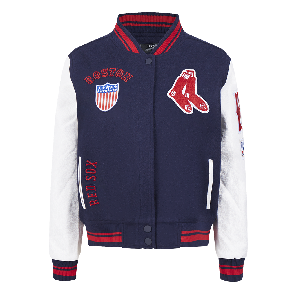 CHAMARRA UNIVERSITARIA MLB BOSTON RED SOX RETRO CLASSICS PARA MUJER