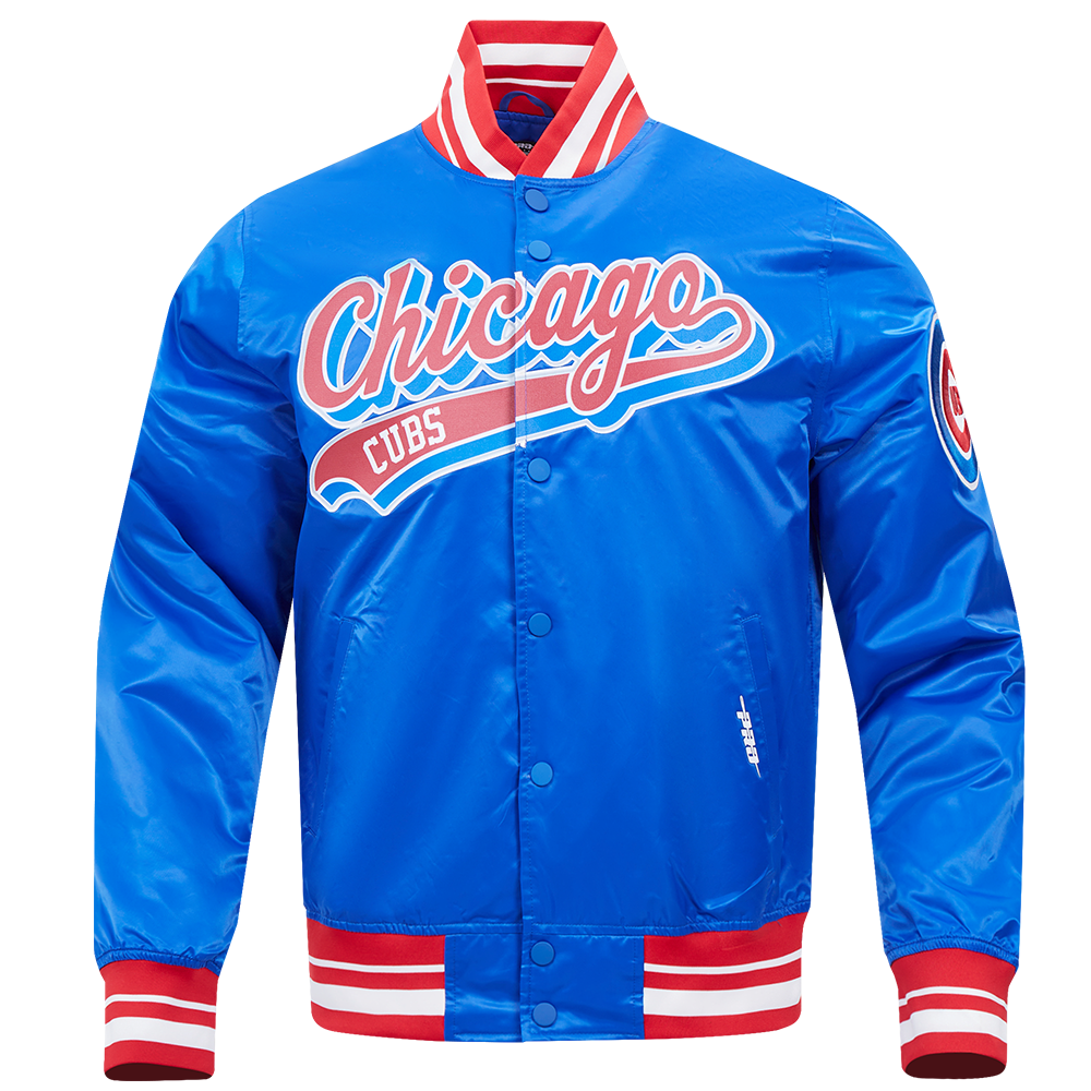 CHAMARRA DE SATÍN MLB CHICAGO CUBS SCRIPT TAIL