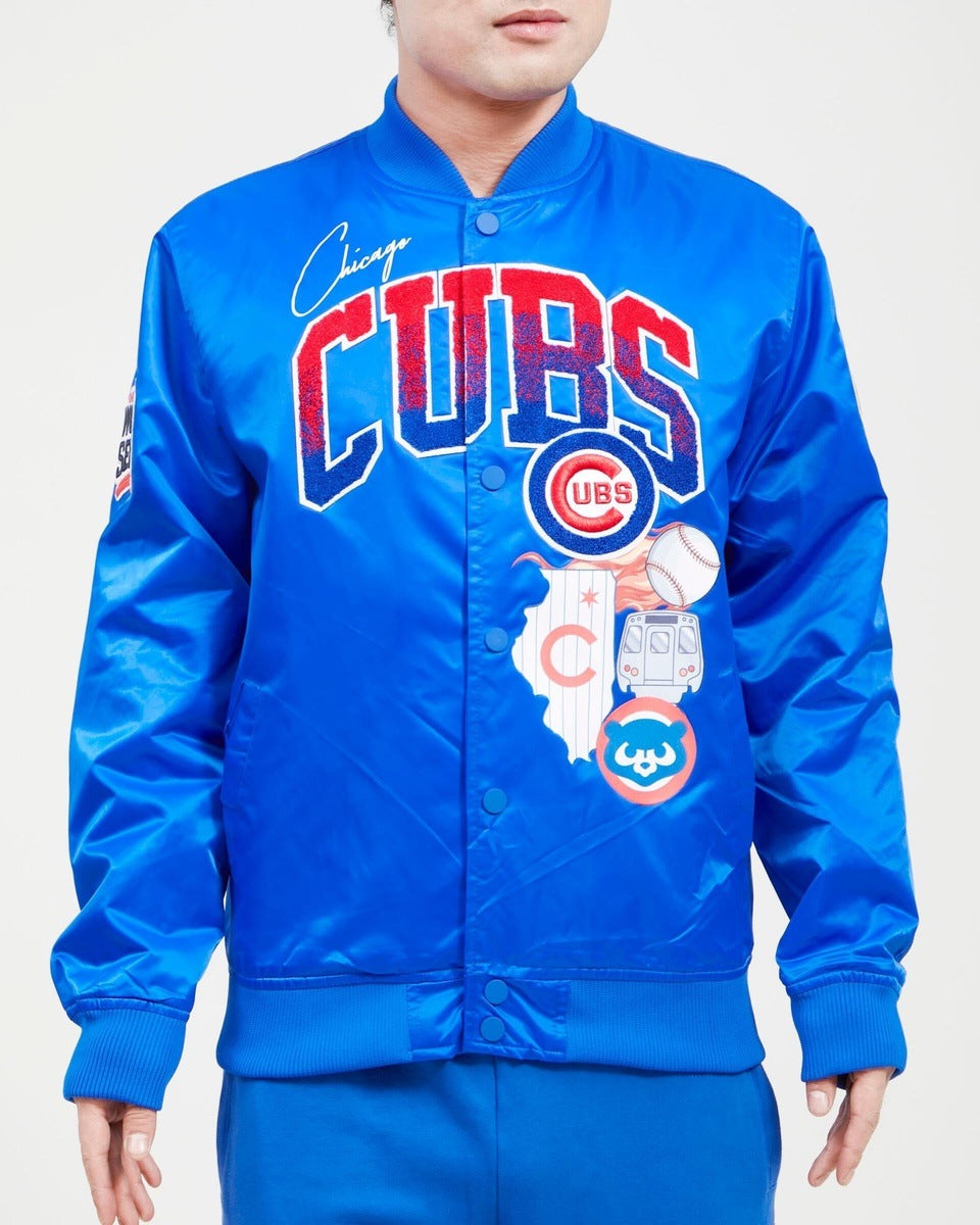 CHAMARRA DE SATÍN MLB CHICAGO CUBS CLASSIC CHENILLE