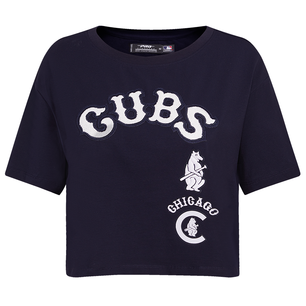 MANGA CORTA CROP MLB CHICAGO CUBS RETRO CLASSICS PARA MUJER