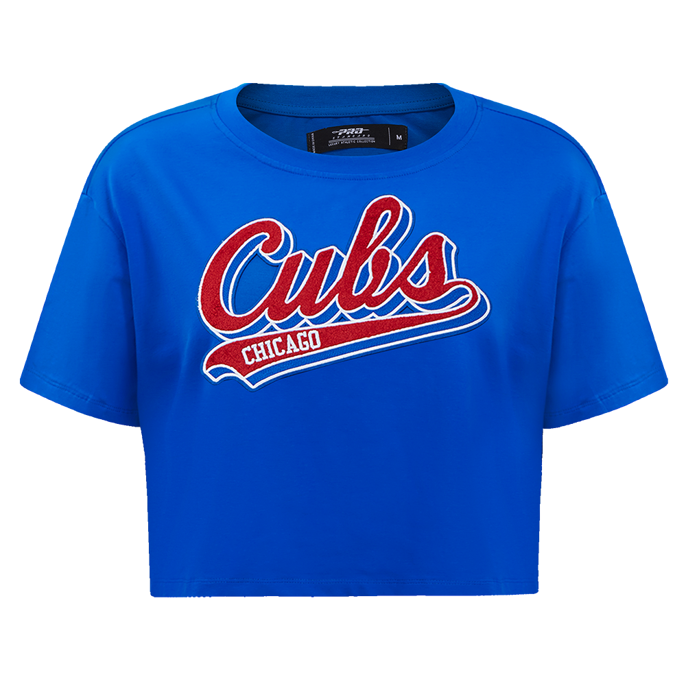 MANGA CORTA MLB CHICAGO CUBS SCRIPT TAIL PARA MUJER