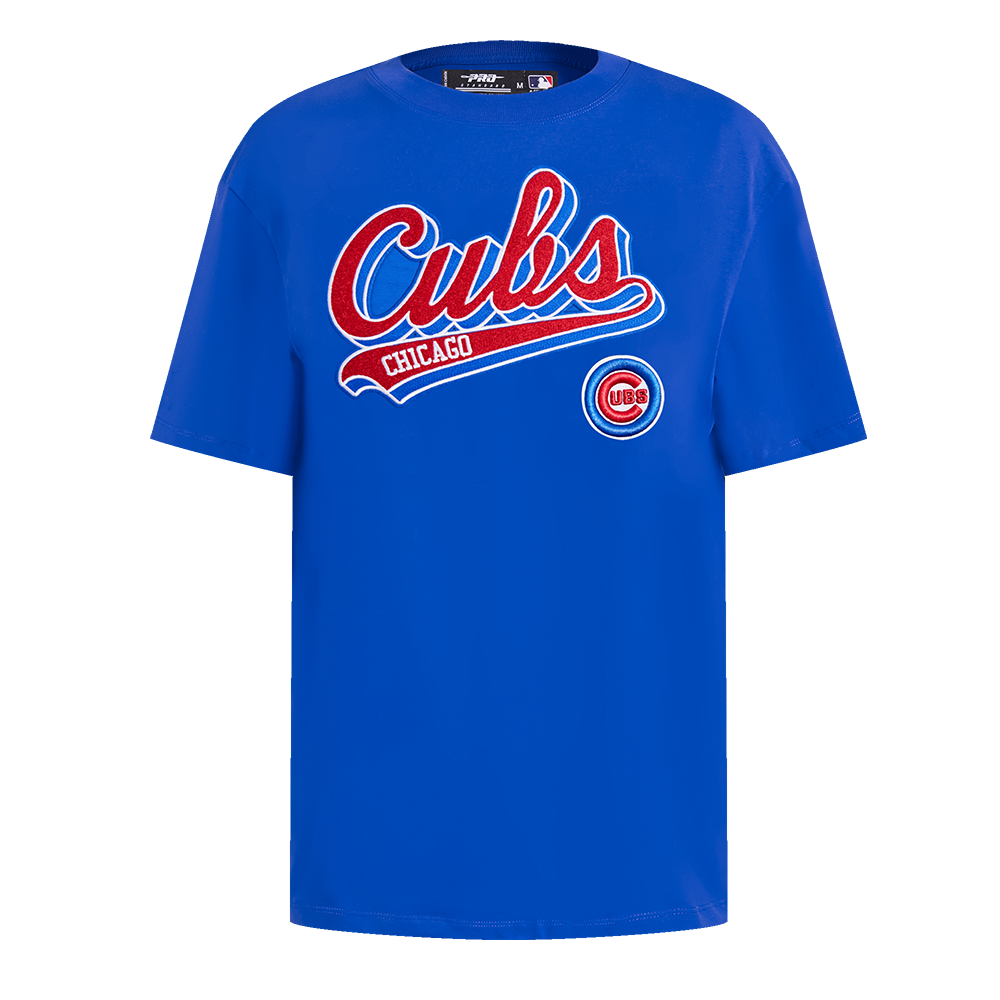 MANGA CORTA MLB CHICAGO CUBS SCRIPT TAIL PARA MUJER