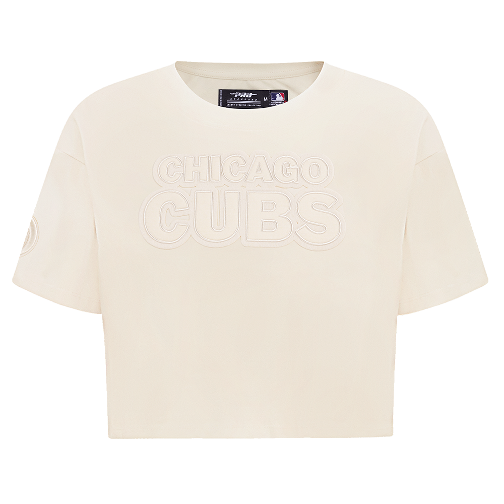 MANGA CORTA CROP MLB CHICAGO CUBS NEUTRAL PARA MUJER