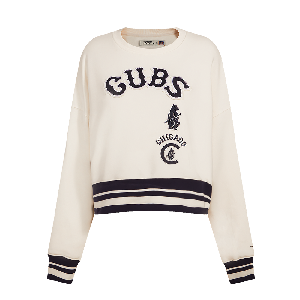 SUDADERA DE CUELLO REDONDO MLB CHICAGO CUBS RETRO CLASSICS PARA MUJER