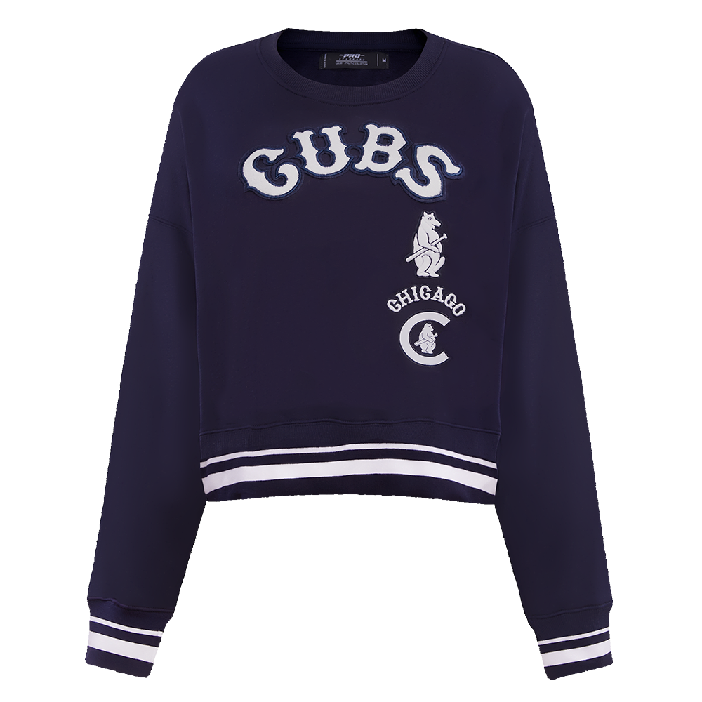 SUDADERA DE CUELLO REDONDO MLB CHICAGO CUBS RETRO CLASSICS PARA MUJER