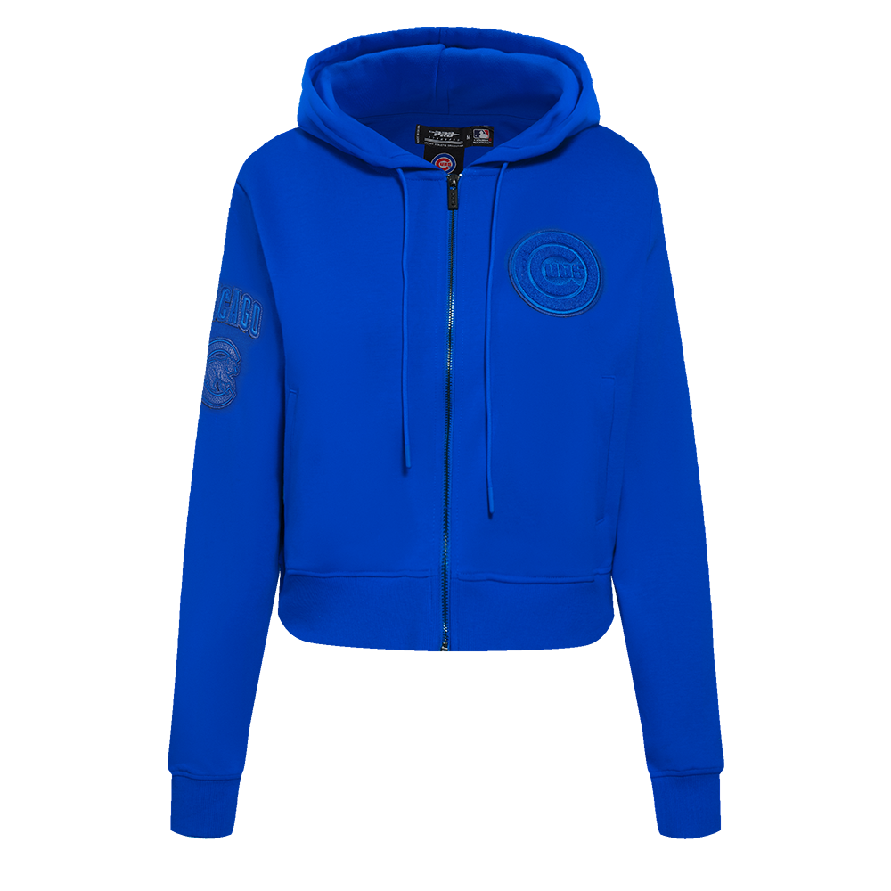 SUDADERA CON CIERRE MLB CHICAGO CUBS TRIPLE TONAL PARA MUJER