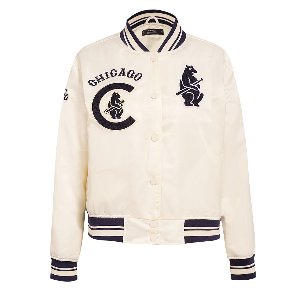 CHAMARRA DE SATÍN MLB CHICAGO CUBS RETRO CLASSICS PARA MUJER