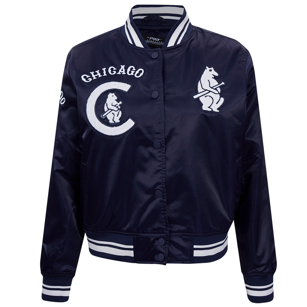 CHAMARRA DE SATÉN MLB CHICAGO CUBS RETRO CLASSICS PARA MUJER