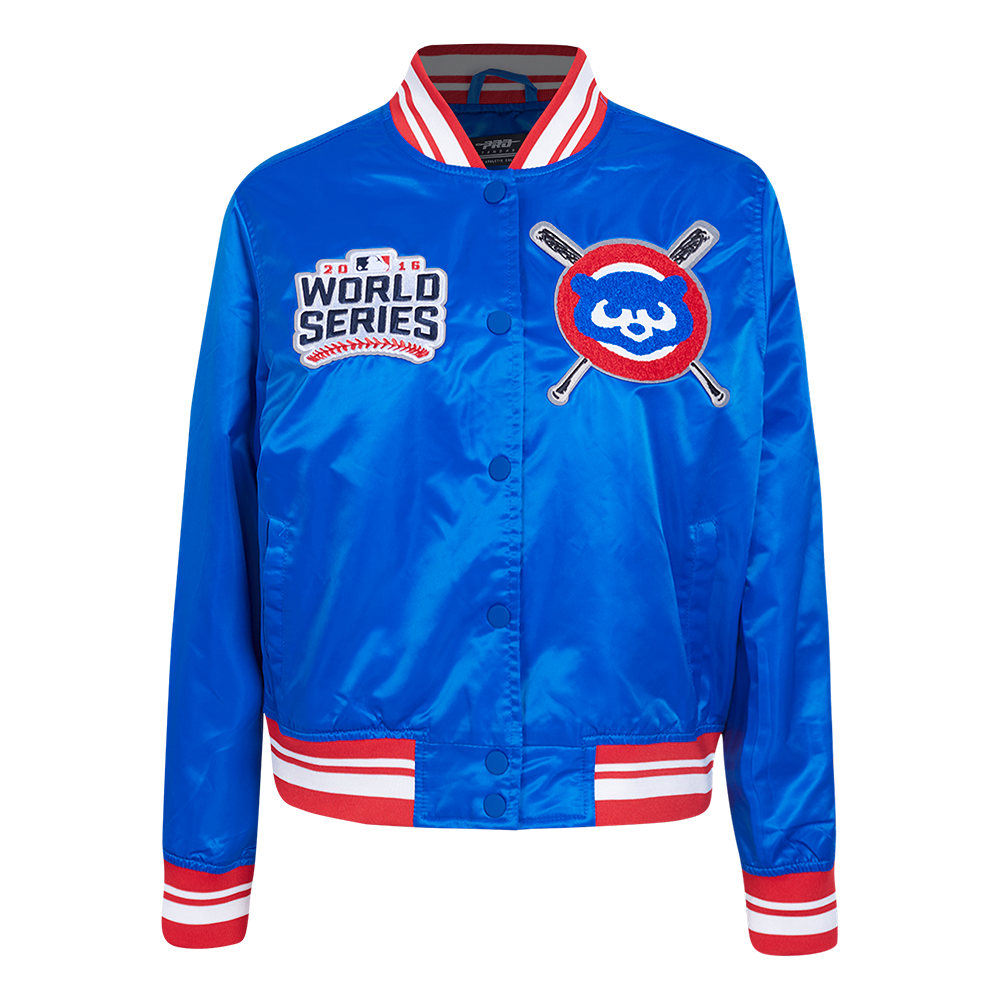 CHAMARRA DE SATÍN MLB CHICAGO CUBS MASH UP PARA MUJER