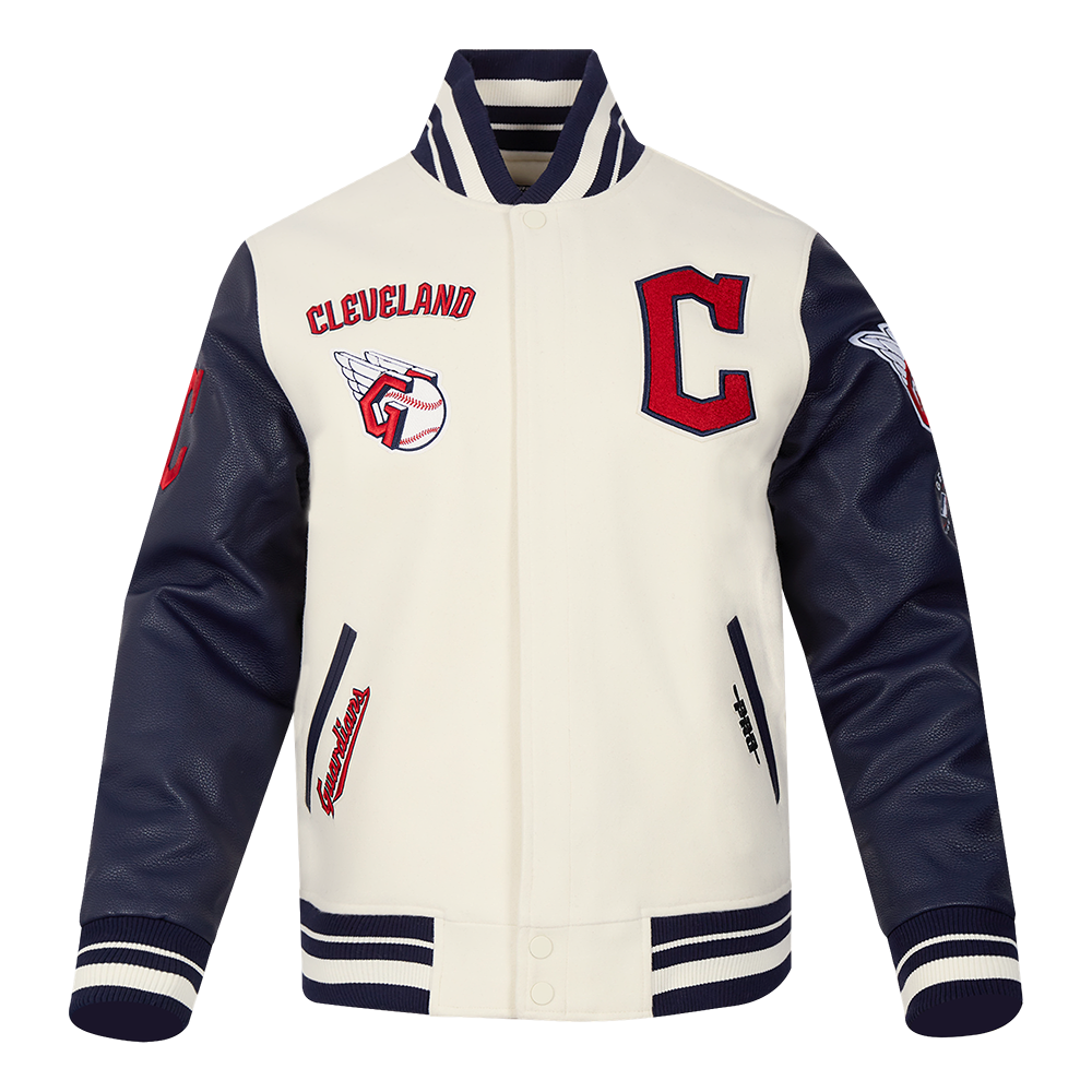 CHAMARRA UNIVERSITARIA MLB CLEVELAND GUARDIANS RETRO CLASSICS