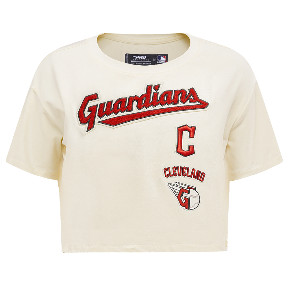MANGA CORTA CROP MLB CLEVELAND GUARDIANS RETRO CLASSICS PARA MUJER