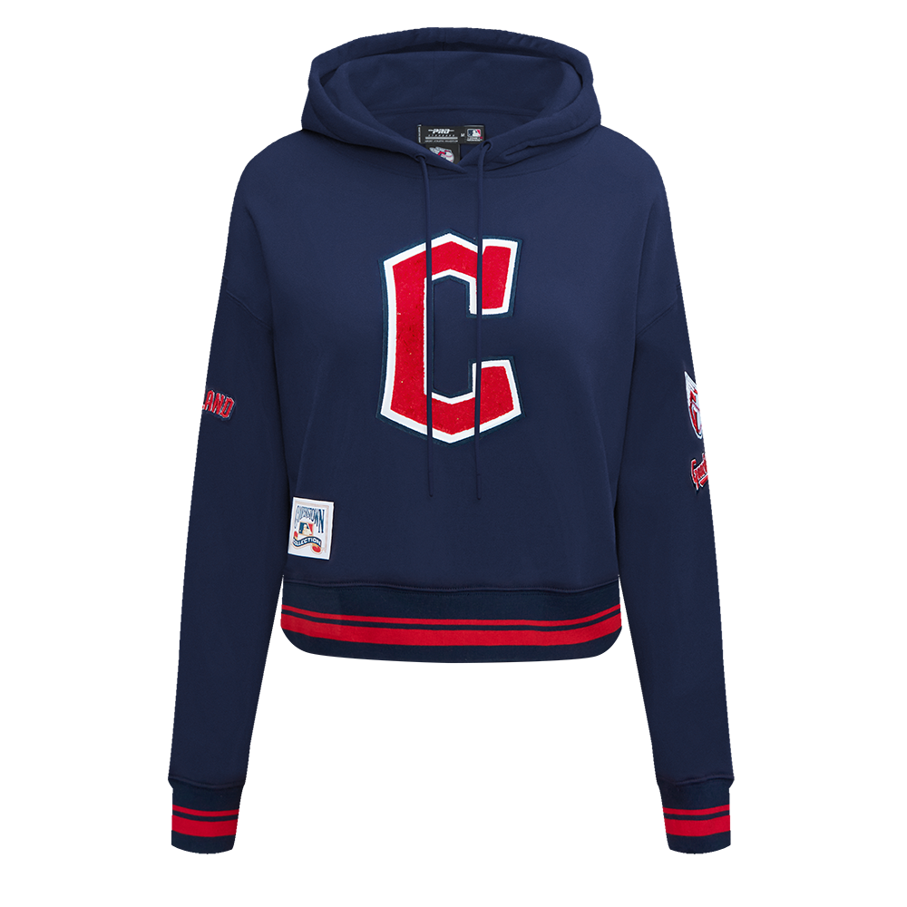 SUDADERA CON GORRO MLB CLEVELAND GUARDIANS RETRO CLASSICS PARA MUJER