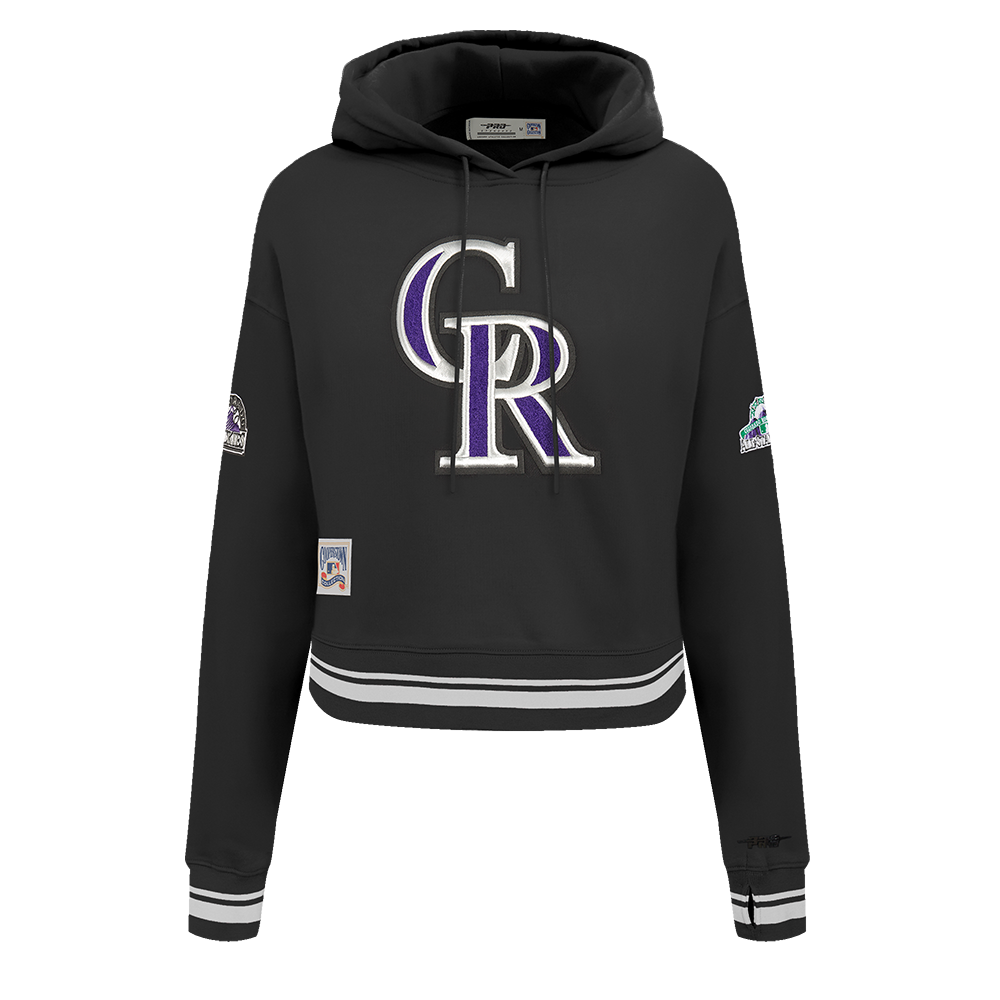 SUDADERA CON GORRO MLB COLORADO ROCKIES RETRO CLASSICS PARA MUJER