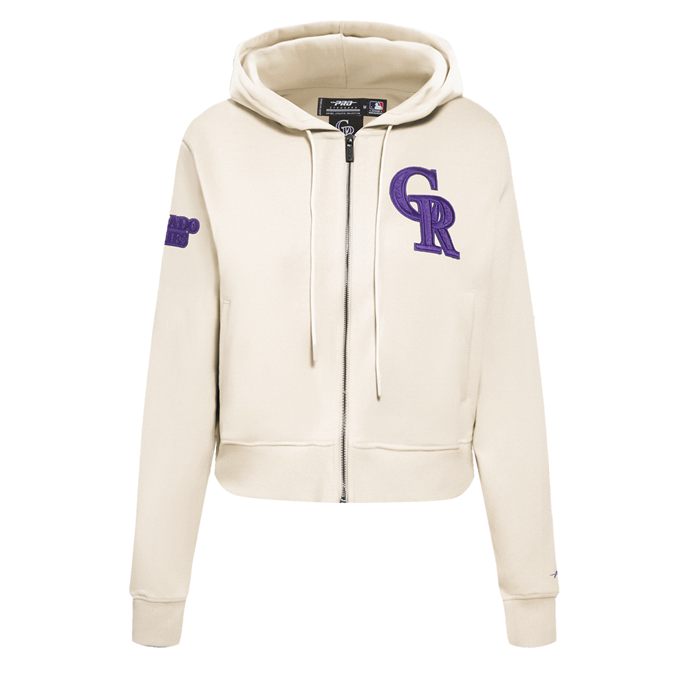 SUDADERA CON CIERRE MLB COLORADO ROCKIES TRIPLE TONAL PARA MUJER