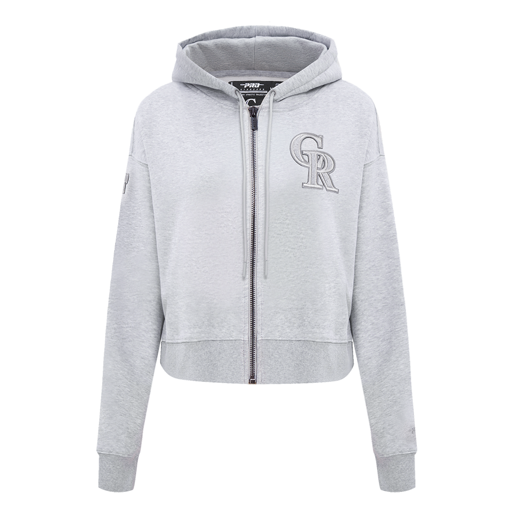 SUDADERA CON CIERRE MLB COLORADO ROCKIES TRIPLE TONAL PARA MUJER