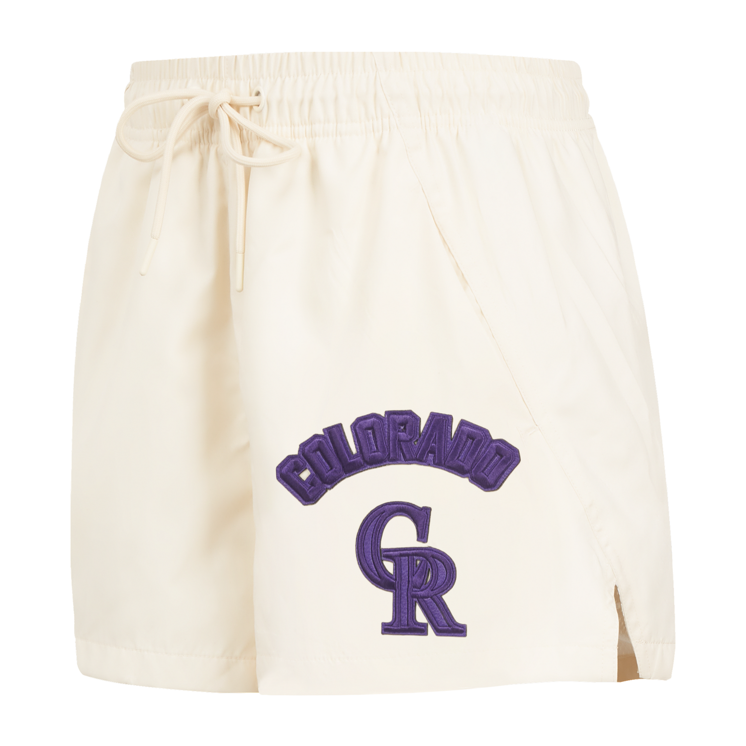SHORTS DE ALGODÓN MLB COLORADO ROCKIES TRIPLE TONAL PARA MUJER
