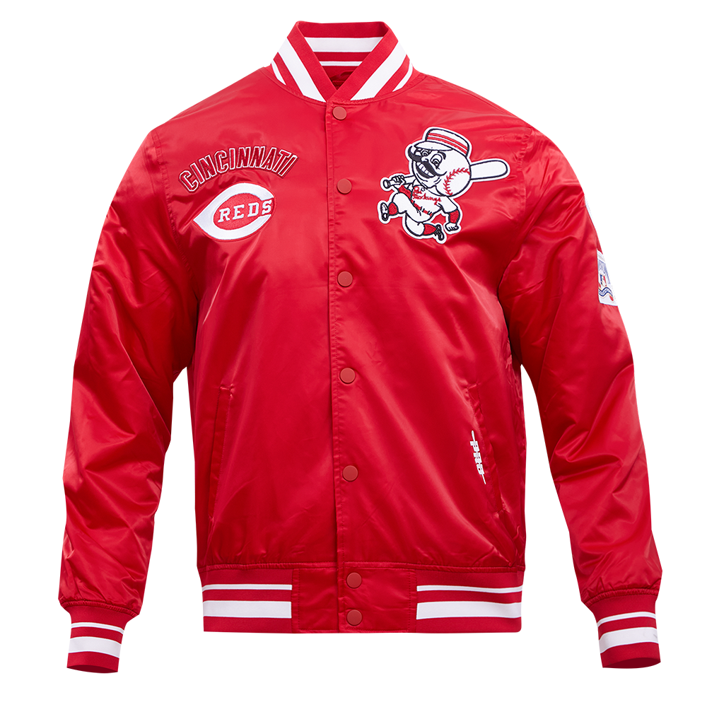 CHAMARRA DE SATÍN MLB CINCINNATI REDS RETRO CLASSICS