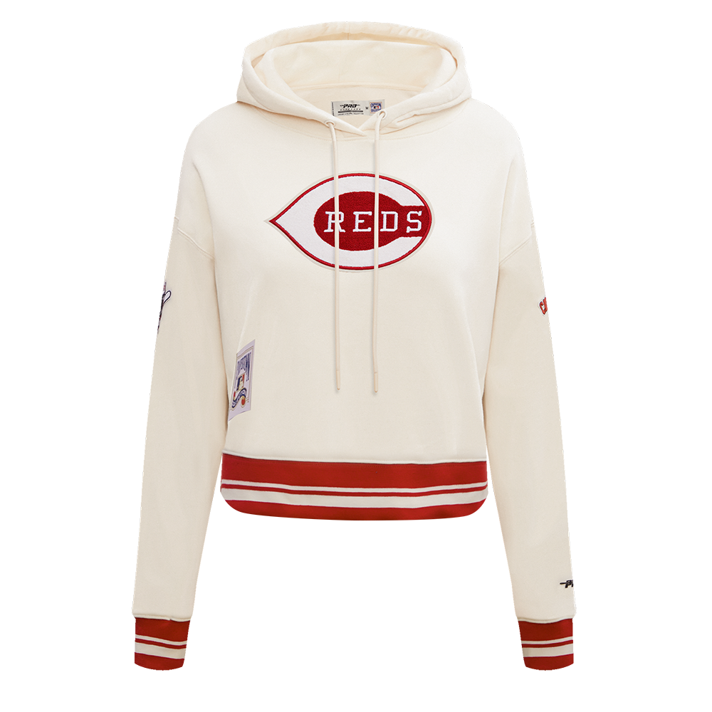 SUDADERA CON GORRO MLB CINCINNATI REDS RETRO CLASSICS PARA MUJER