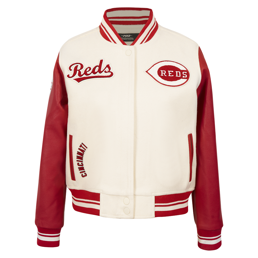 CHAMARRA UNIVERSITARIA MLB CINCINNATI REDS RETRO CLASSICS PARA MUJER