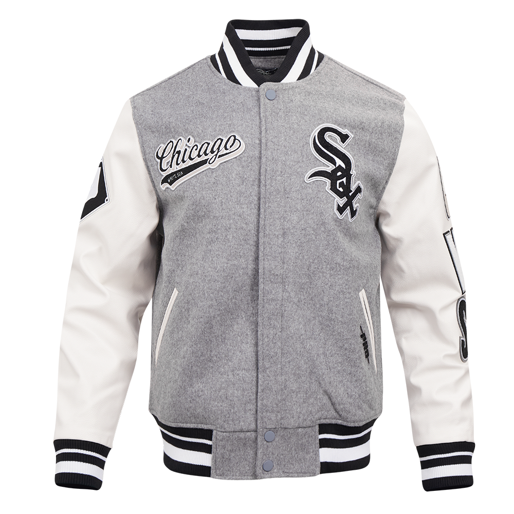 CHAMARRA UNIVERSITARIA MLB CHICAGO WHITE SOX SCRIPT TAIL