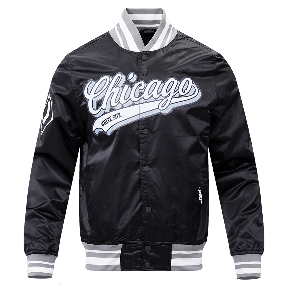 CHAMARRA DE SATÍN MLB CHICAGO WHITE SOX SCRIPT TAIL