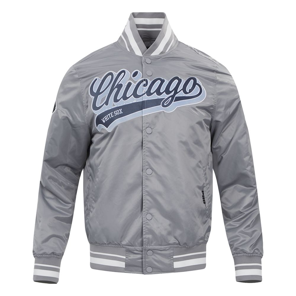 CHAMARRA DE SATÍN MLB CHICAGO WHITE SOX SCRIPT TAIL