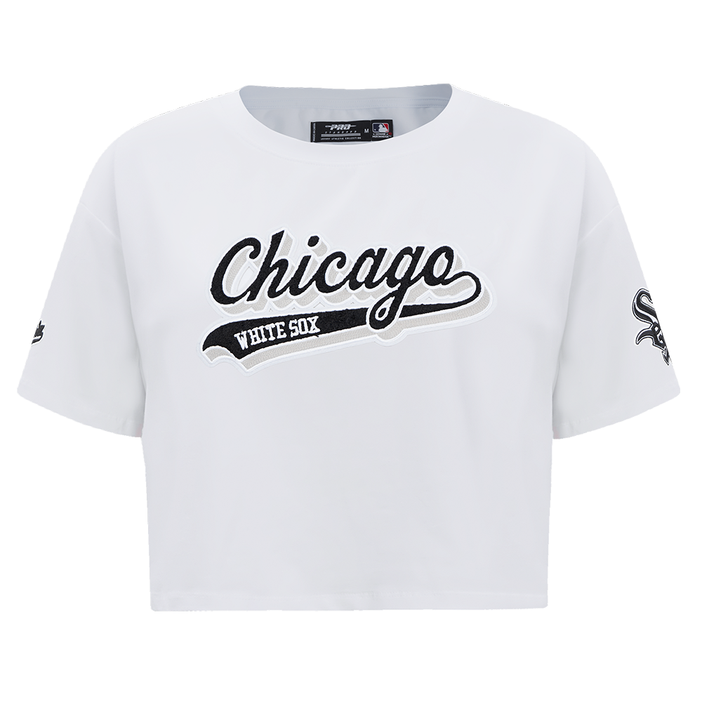 MANGA CORTA MLB CHICAGO WHITE SOX SCRIPT TAIL PARA MUJER