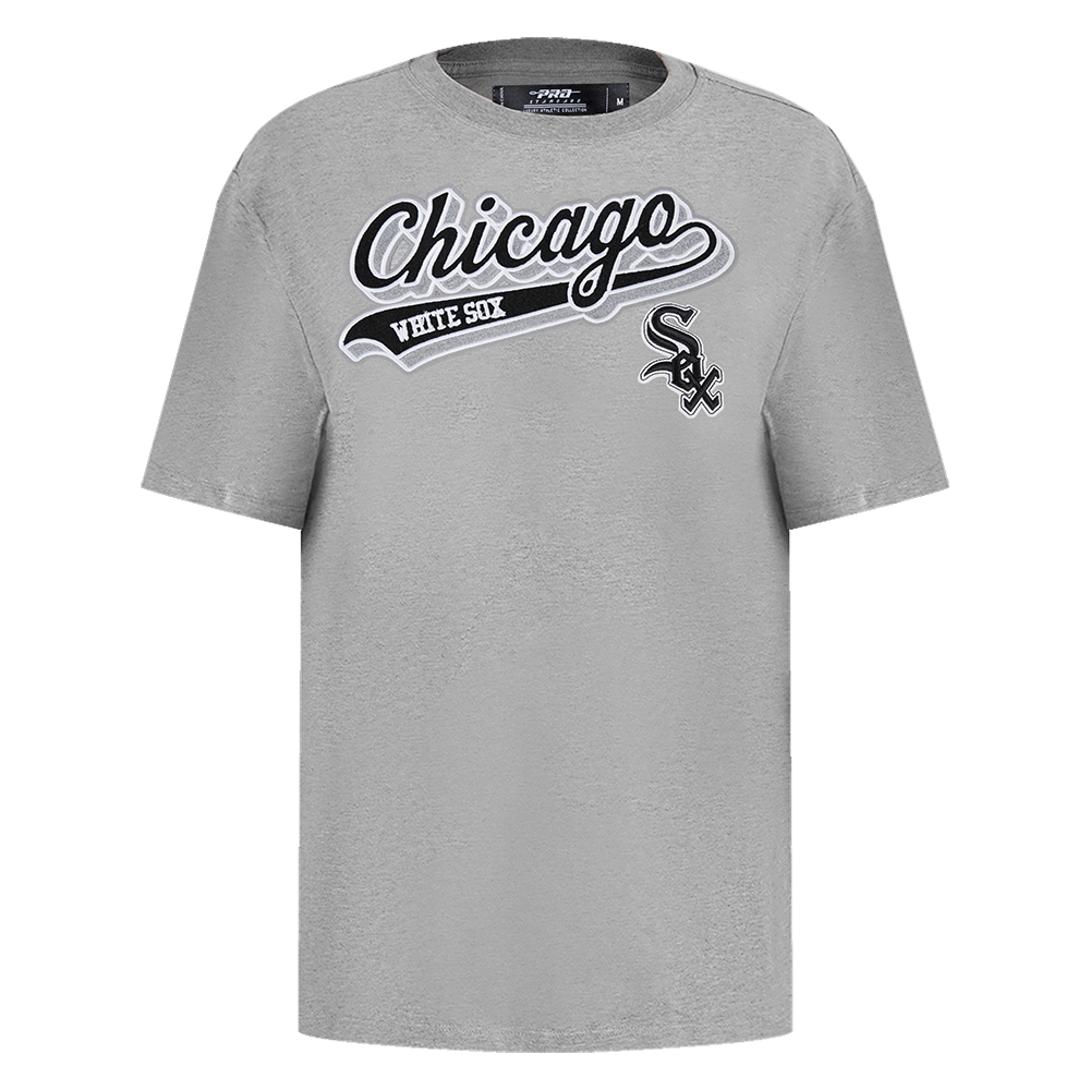 MANGA CORTA BOYFRIEND MLB CHICAGO WHITE SOX SCRIPT TAIL PARA MUJER