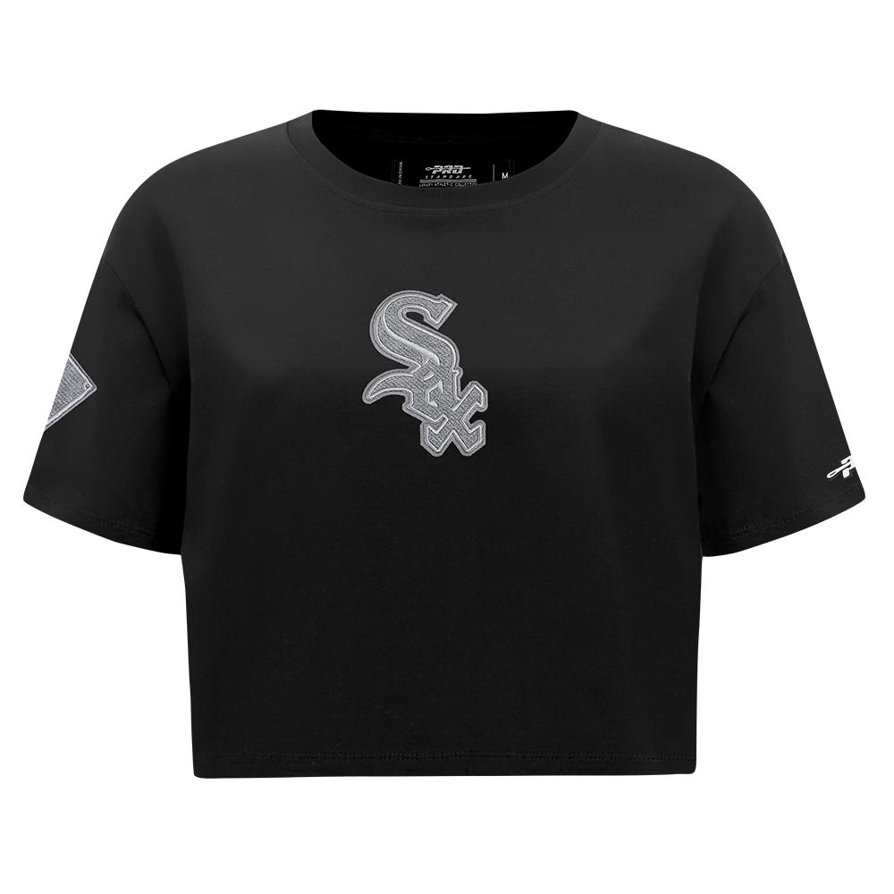 MANGA CORTA CROP MLB CHICAGO WHITE SOX REVERSE FRENCH TERRY PARA MUJER