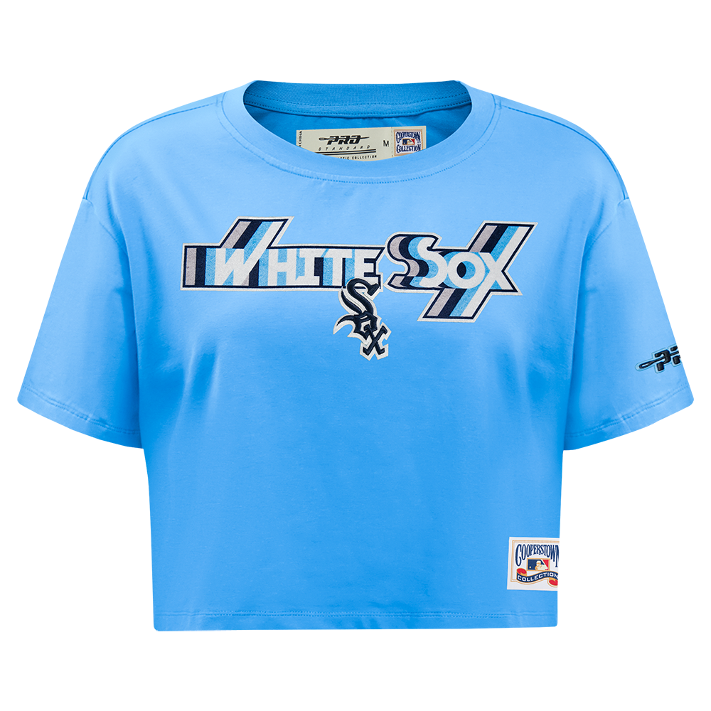 MANGA CORTA CROP MLB CHICAGO WHITE SOX RETRO ELEVATION PARA MUJER